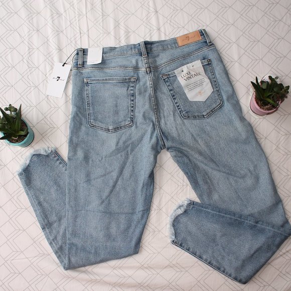 Wave hem ankle skinny jeans from 7 for All Mankind - NWT - Picture 6 of 8